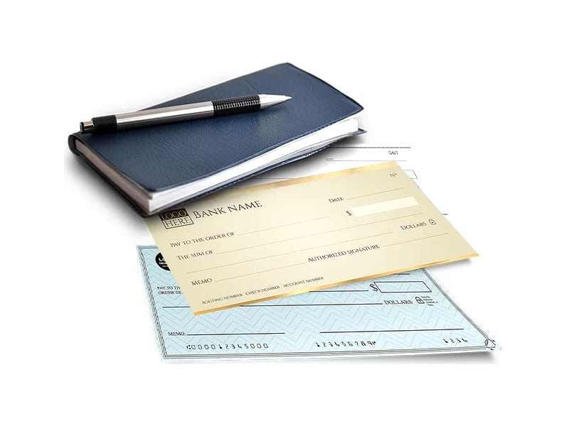 Official Minuteman Press product example of forms & checks
