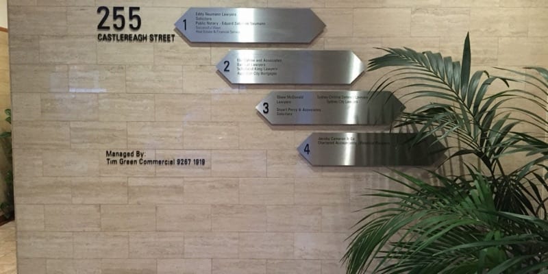 Exterior wayfinding